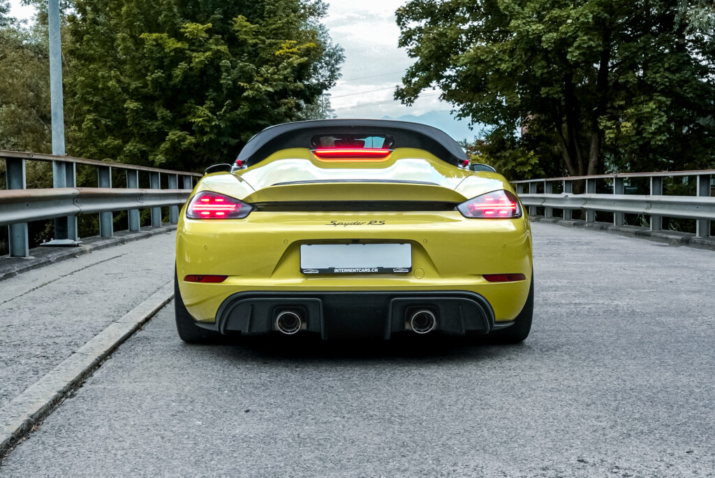 Porsche 718 Spyder RS mieten schweiz