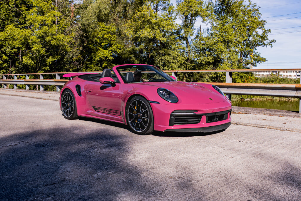 Porsche 992 Turbo S Cabrio Pink